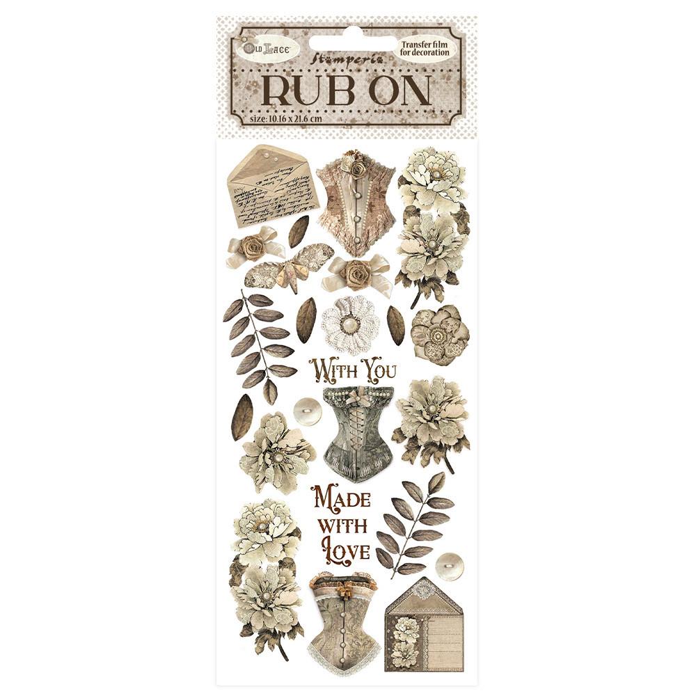 Stamperia 스탬페리아 Rub on Old Lace 판박이 스티커
