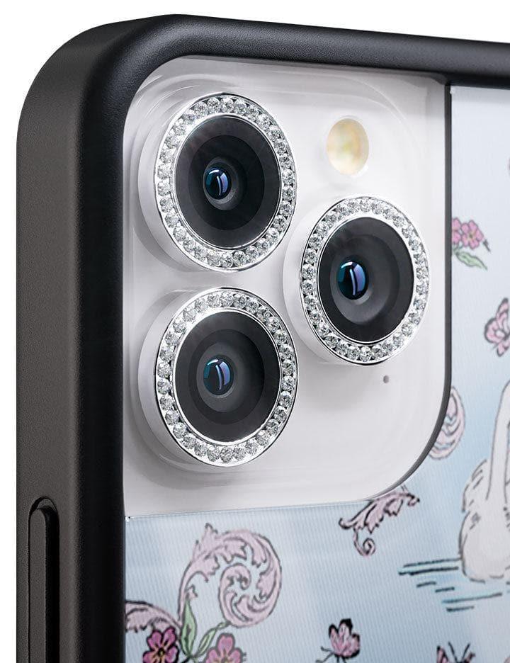 Wildflower Camera Bling Silver iPhone 15 Pro/15 Pro Max