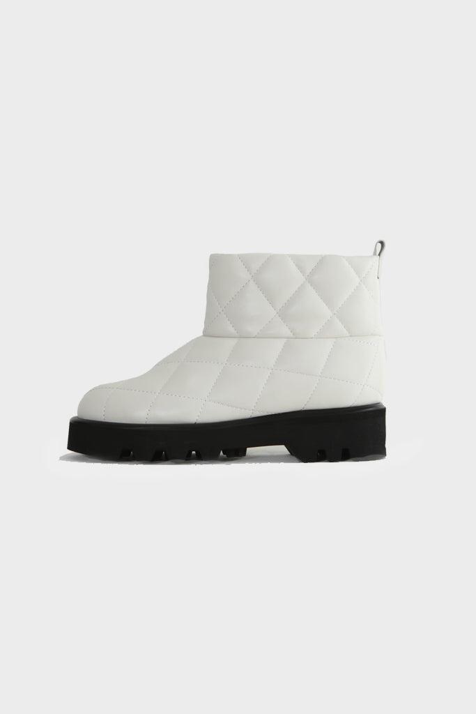 Quilted Snow Boots - White - White / 7