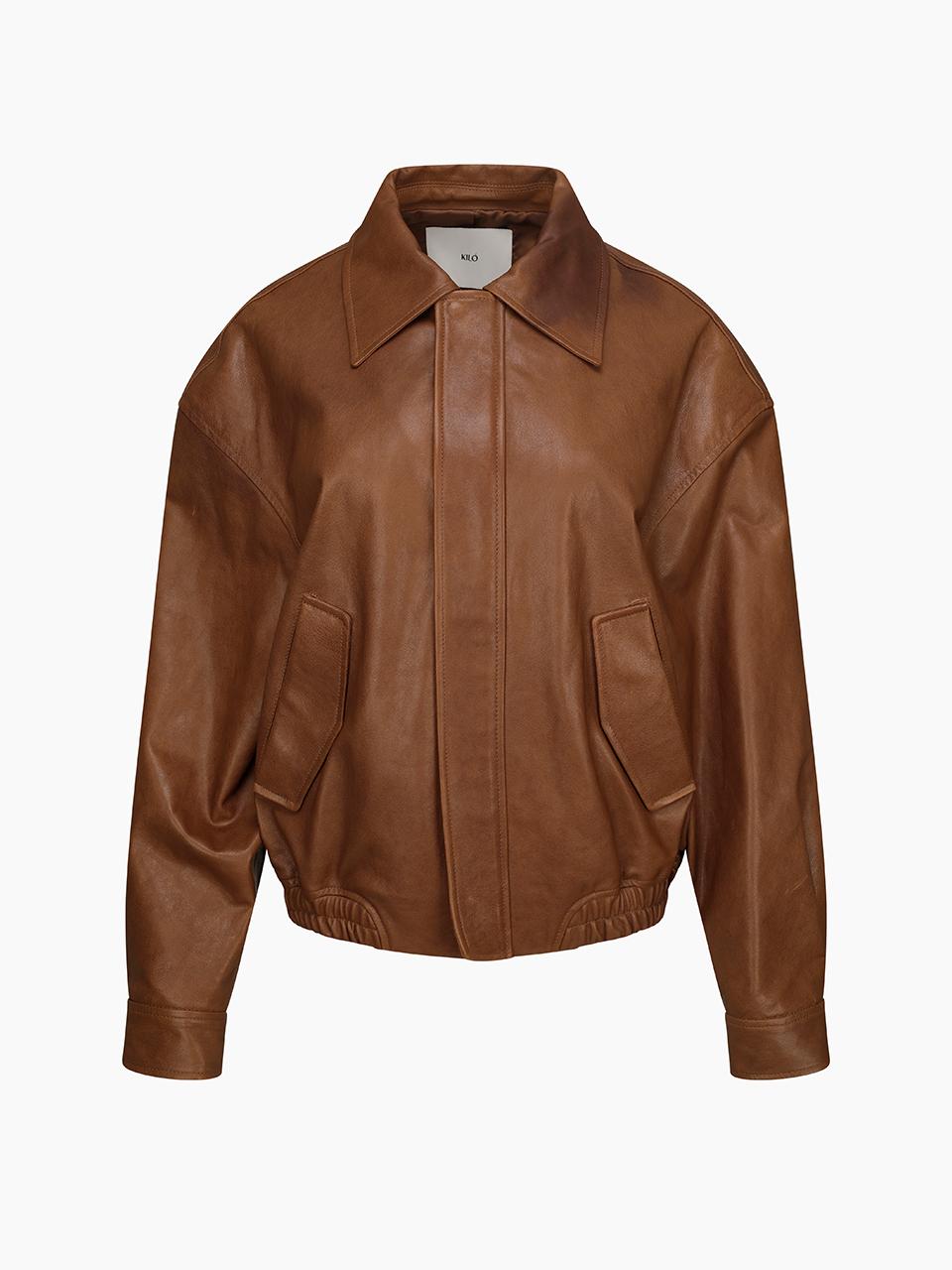 ITALIAN LAMBSKIN BLOUSON (TAN)