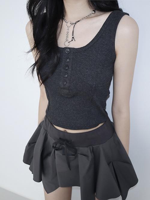 클라따 [20%off] autumn sleeveless, 3color