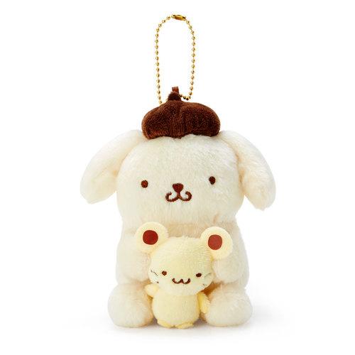 [산리오] 페어 마스코트 홀더 플러시 인형 폼폼푸린