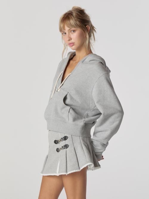 CIAO V CUT HOODIE (GRAY)