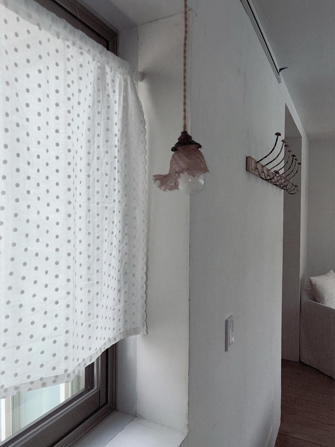 하얀 꽃송이 커튼