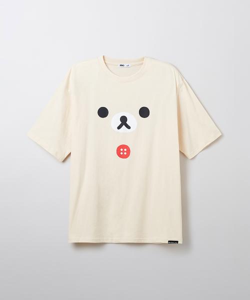 [리락쿠마] 쿠마들의 자유시간 반팔 티셔츠(IVORY)_SPRLF25U01