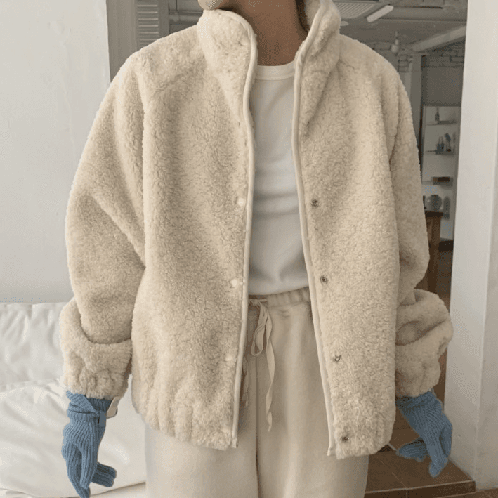 드온도 시어링 여성 후리스 집업 플리스 뽀글이 퍼 자켓 (2c)