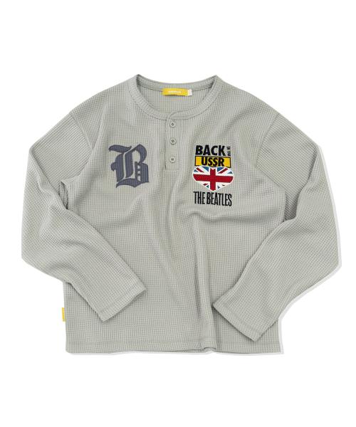 [비틀즈] 와플턴 헨리넥 티셔츠(베이지)