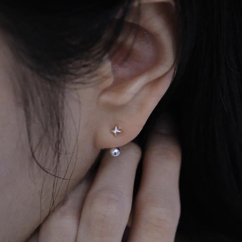 [신상백서] TWO WAY STAR EARRINGS