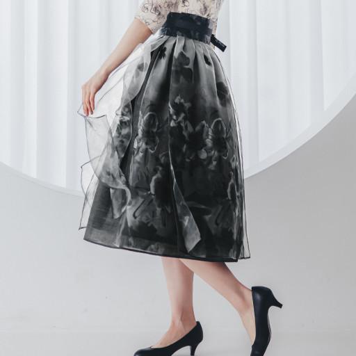 생활한복 여운 허리치마 갈래치마