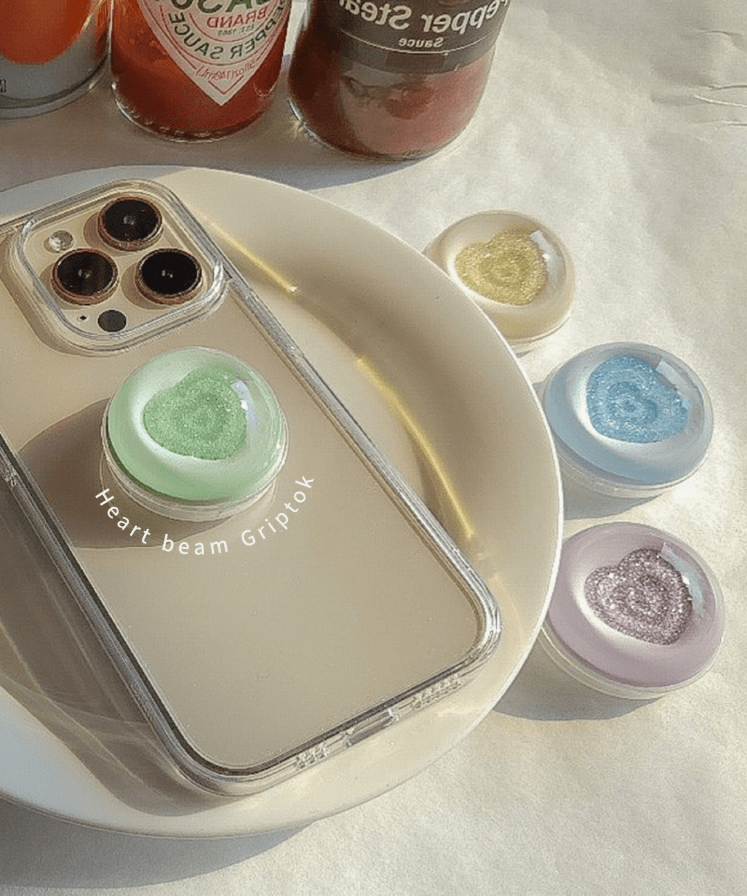 [자체제작] 하트빔 반구 그립톡홀더 맥세이프 스마트톡