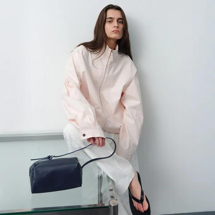 [5차] Ground Raglan Zip-up Jumper - Blush Pink