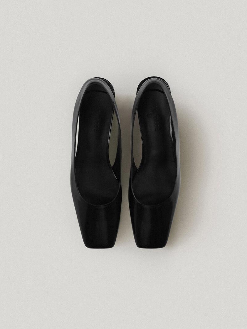 Quilley Patent Leather Slingback Pumps