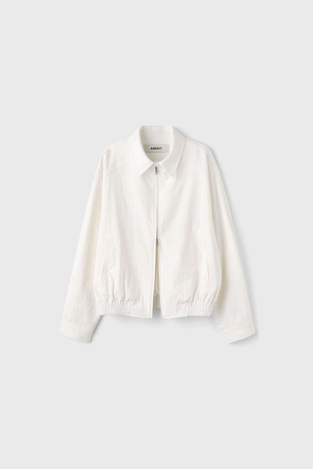 Q Airy Gabardine Cotton Blouson_Off White