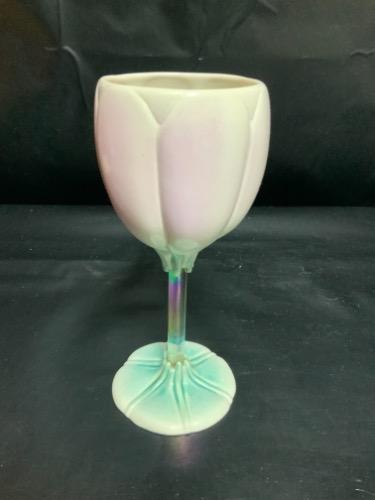 Newman 스라믹 워크 "튜립\" 와인 고블렛  Newman Ceramic Works \"Tulip\" Wine Goblet circa 1978 - 1988