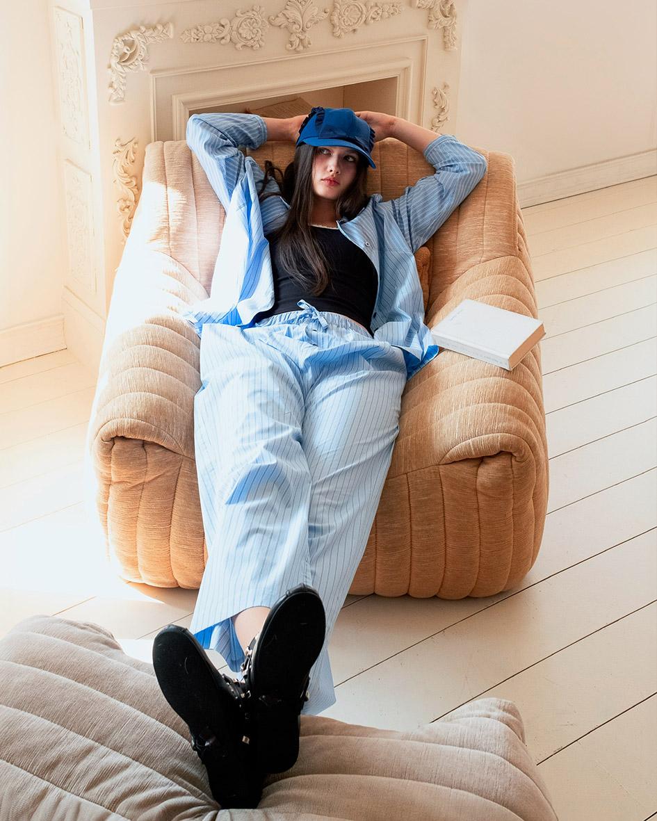 Two-tone Pajama (blue)