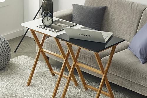 원목 컬러 접이식 테이블