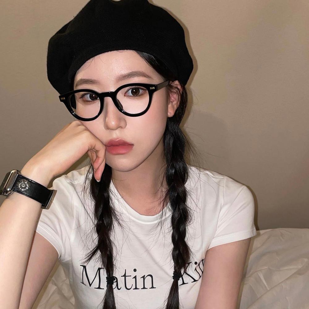 남자 여자 공용 안경테 미니멀 안경태 검정 투명 뿔테 김현우 조니뎁 패션 안경