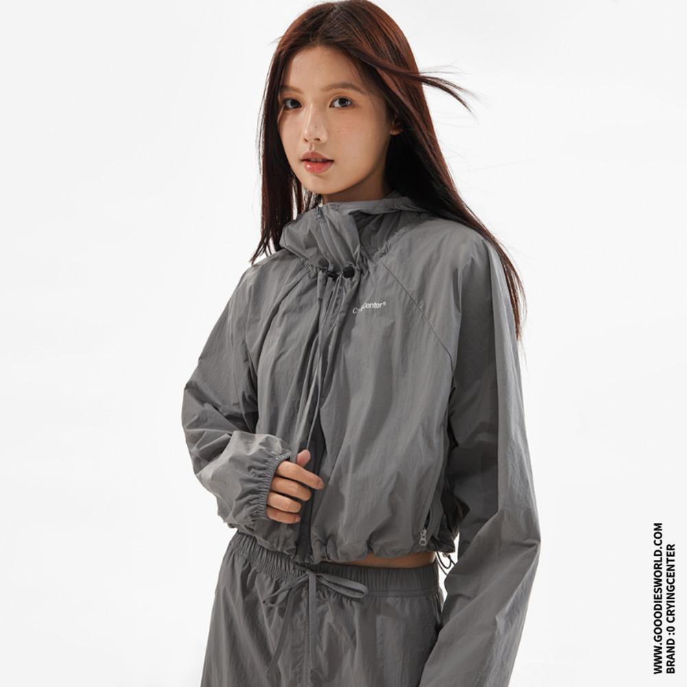 CRYINGCENTER 크라잉센터 바람막이 경량 크롭 여성 바람막이 아웃도어 점퍼