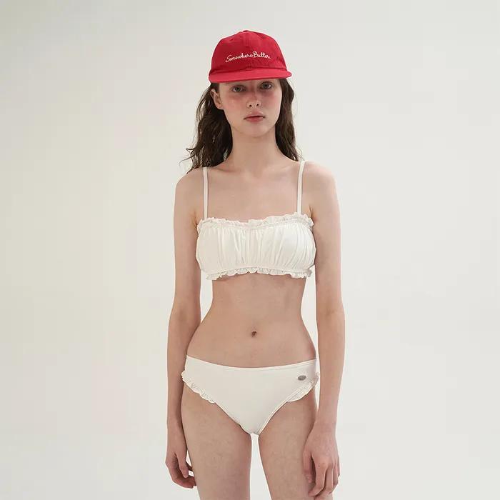 Frill Pendant Bikini - Ivory
