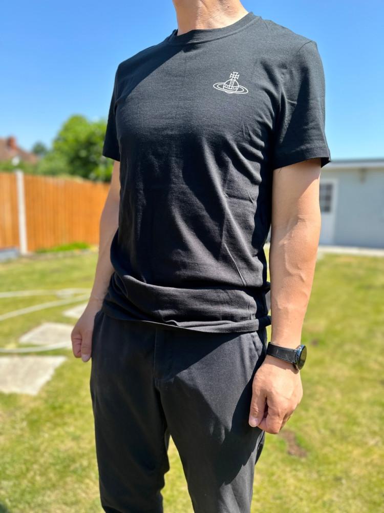 [🚀오늘출발] 비비안웨스트우드 스퀴글 로고 남성 티셔츠 2594024 / VIVIENNE WESTWOOD SQUIGGLE LOGO T SHIRT