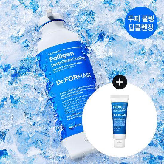 [두피 쿨링 & 딥클렌징]닥터포헤어 폴리젠 딥 클린 쿨링 샴푸 300ml 쿨링 진정 케어 탈모 샴푸
