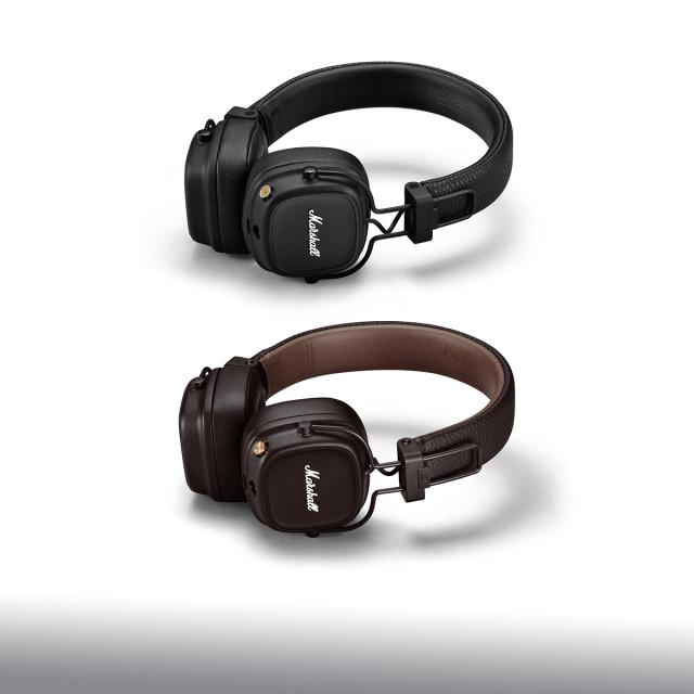 마샬 메이저4 무선 블루투스 헤드폰 블랙 브라운