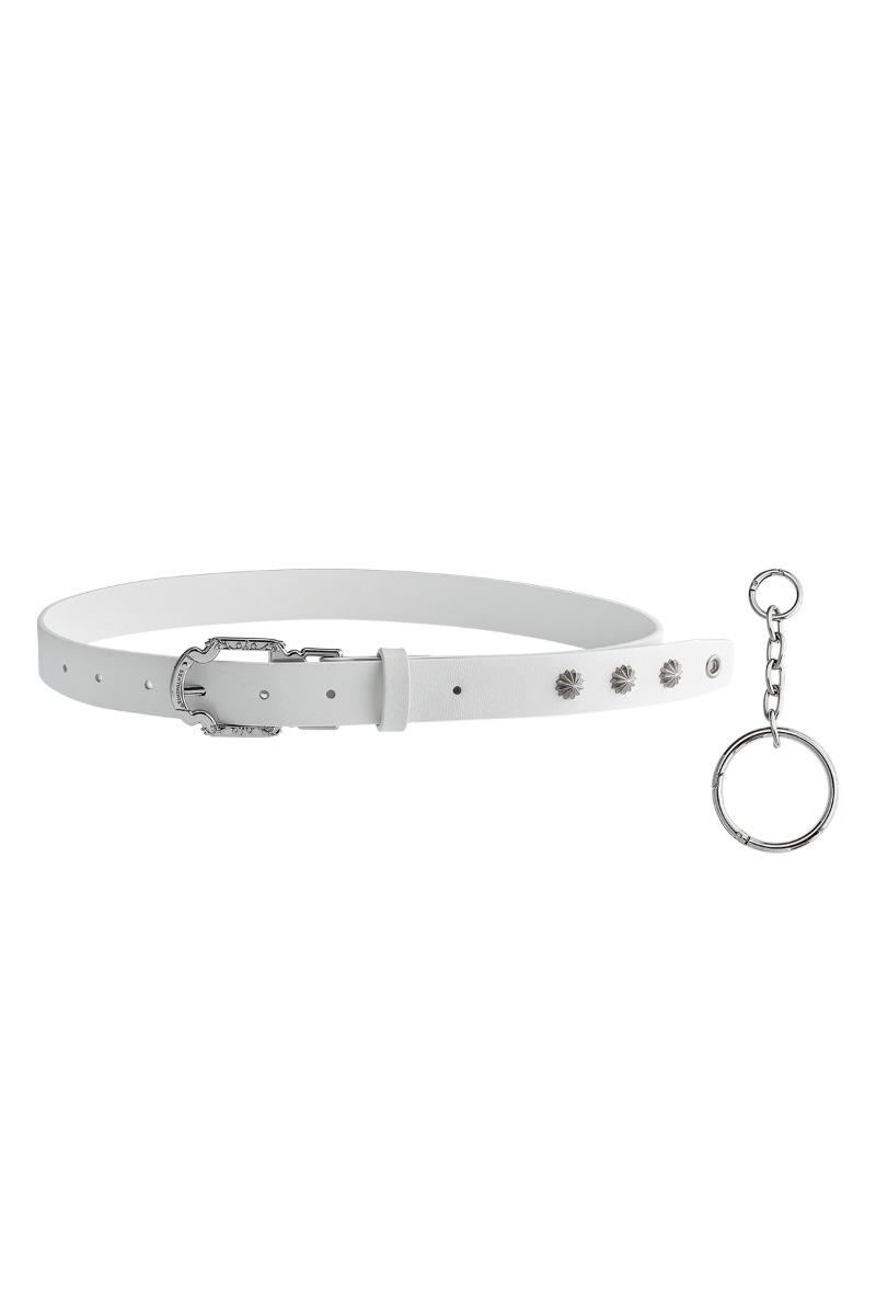 NO.675 [WHITE] LEATHER BELT