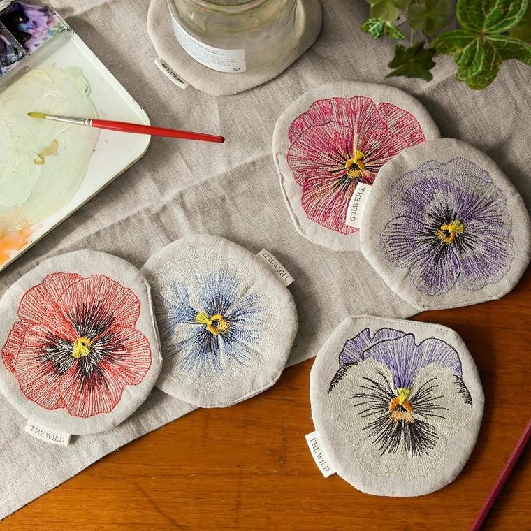 더와일드 티 코스터 (팬지) Pansy