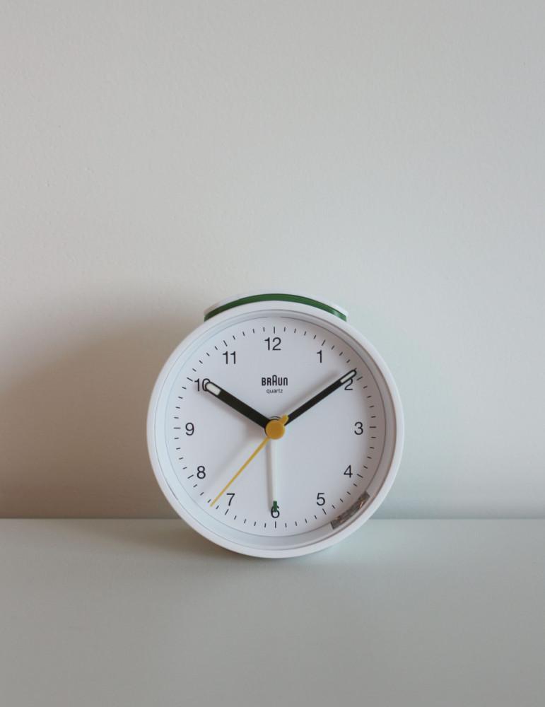 브라운디터람스 브라운시계 bc12W 무소음 탁상 알람시계