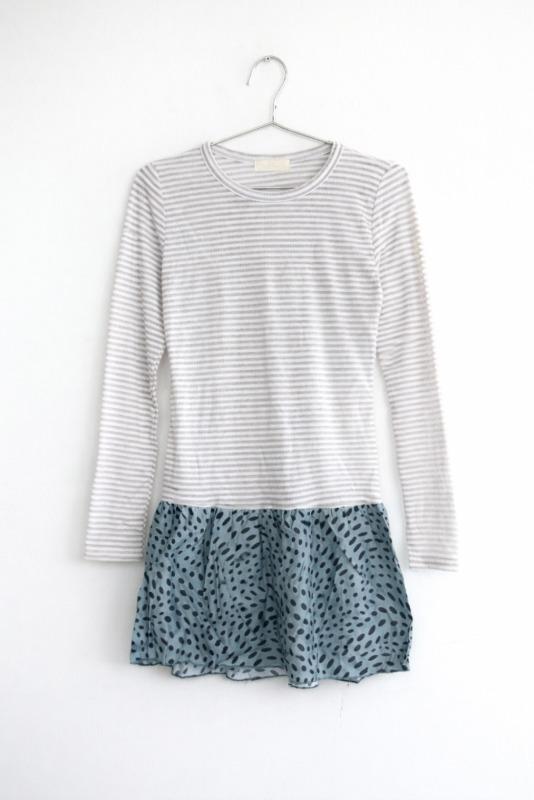 mix pattern tee (2color)