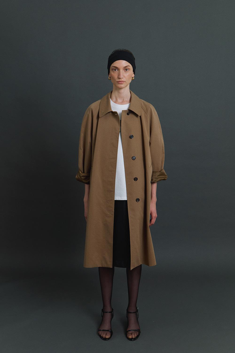 Margaret Trench Coat in Mahogany
