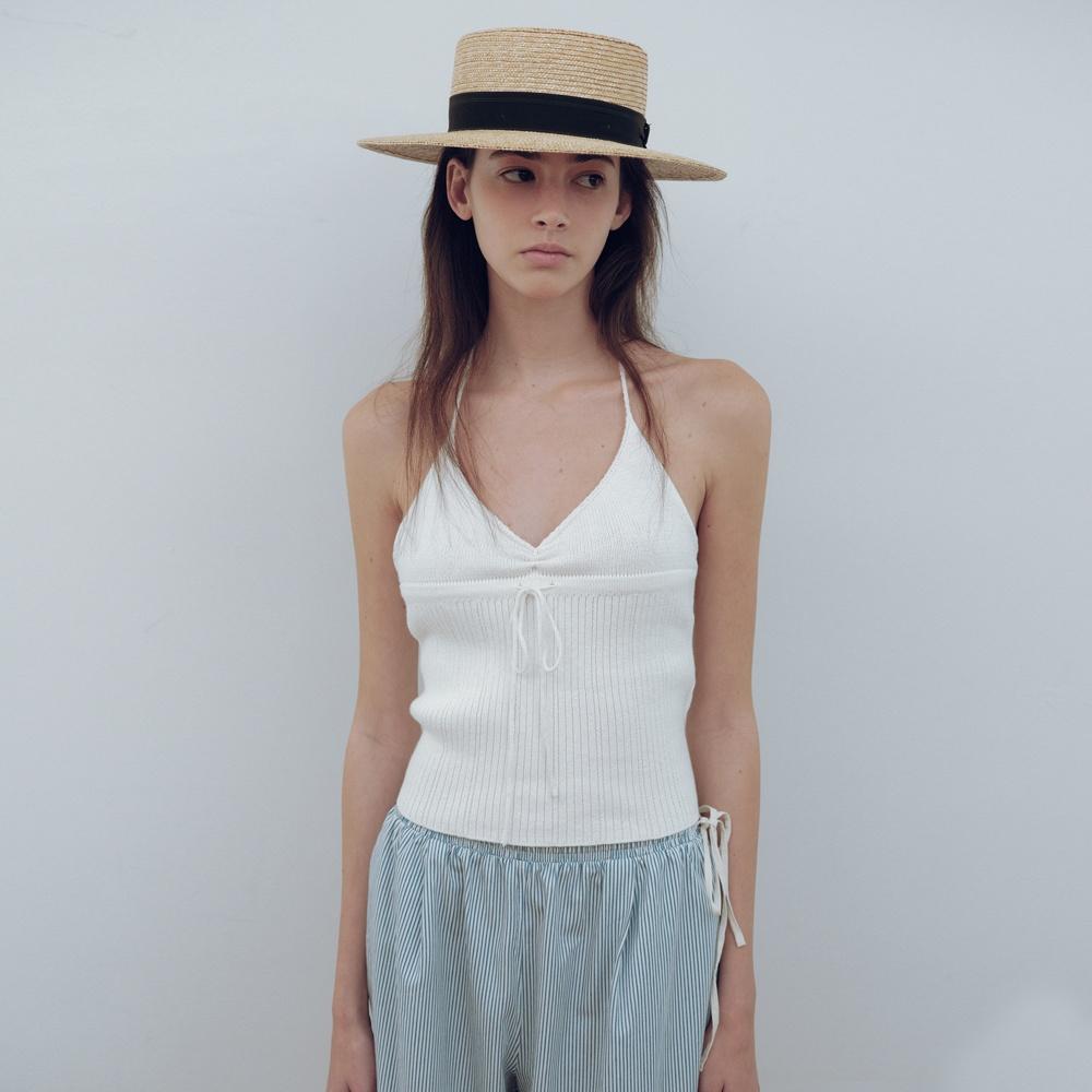 Riley halter neck knit top_2colors