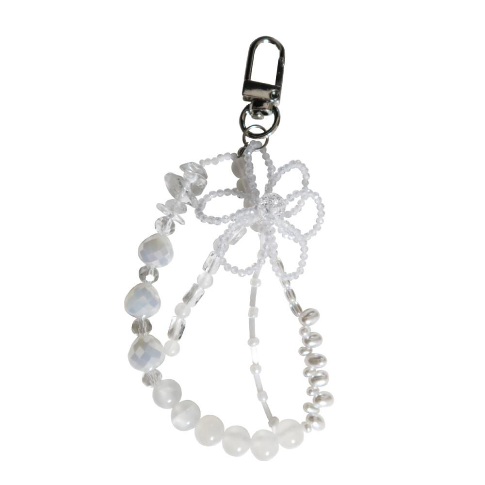 [모크공방] White Flower Key Ring