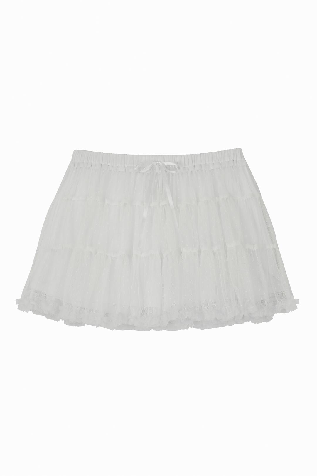 DOT MESH TUTU SK (WH)