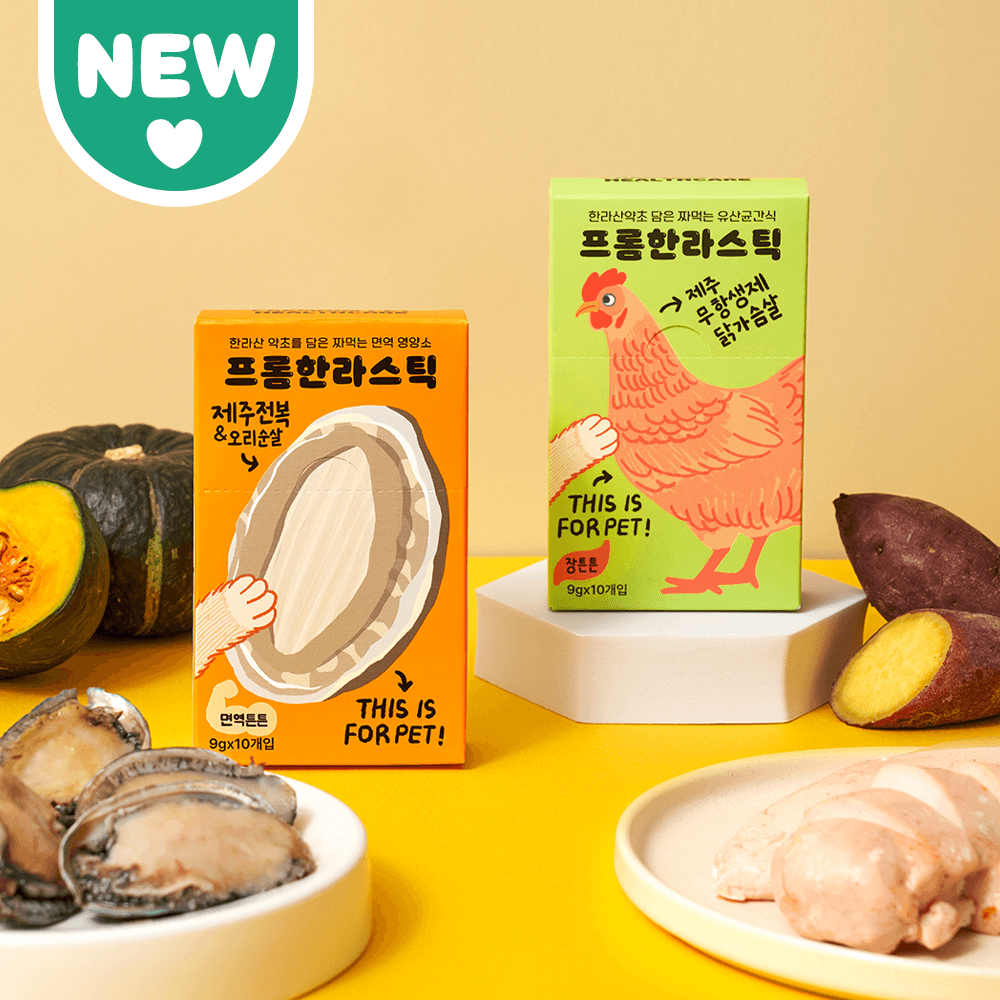 프롬한라 고양이 강아지 츄르 제주산 전복 순살, 닭가슴살 9g X 10개입