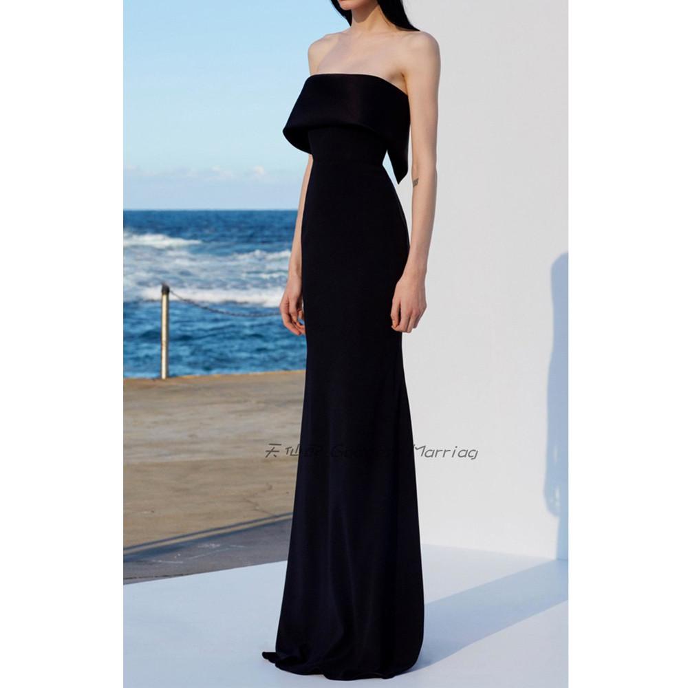 결혼식2부예복 연예인스몰셀프웨딩 제주스냅 연주성악이브닝 피로연 블랙롱드레스