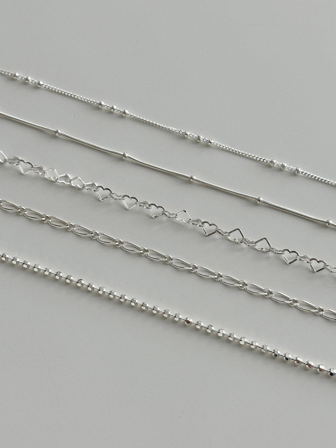 DAILY THIN CHAIN BRACLET - 5TYPE