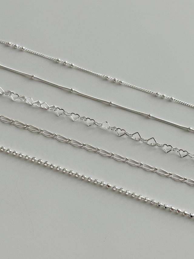 DAILY THIN CHAIN BRACLET - 5TYPE