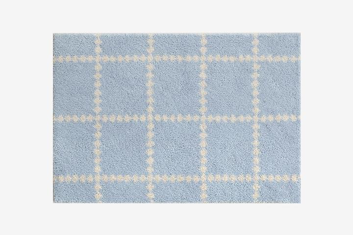 크로스 도어 매트 - 파스텔 블루 (50x70)