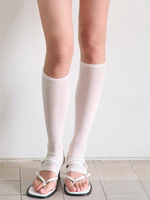CR Knee High Socks _ White