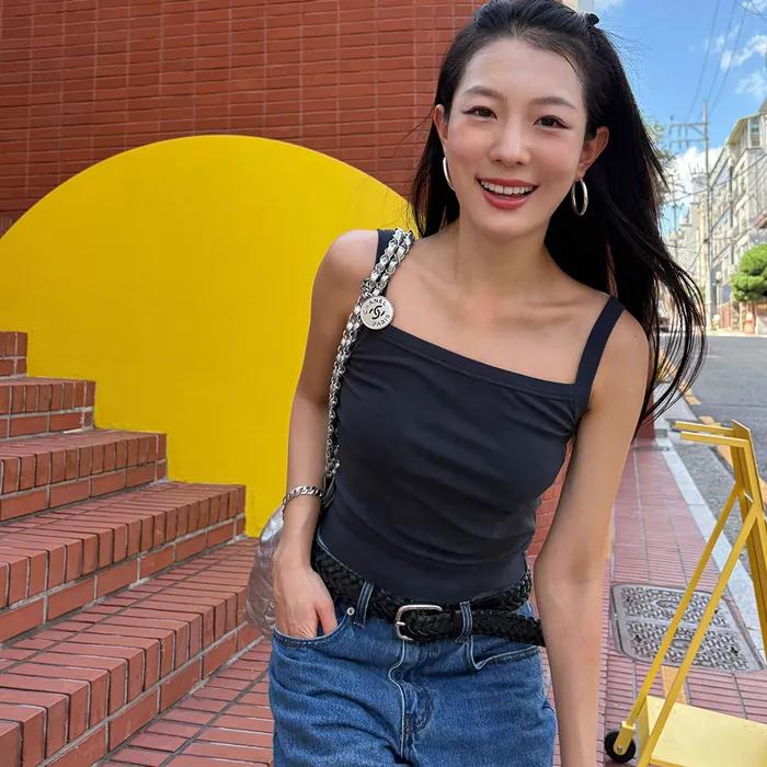 코튼 슬리브리스 탑(Basic)_4COLORS