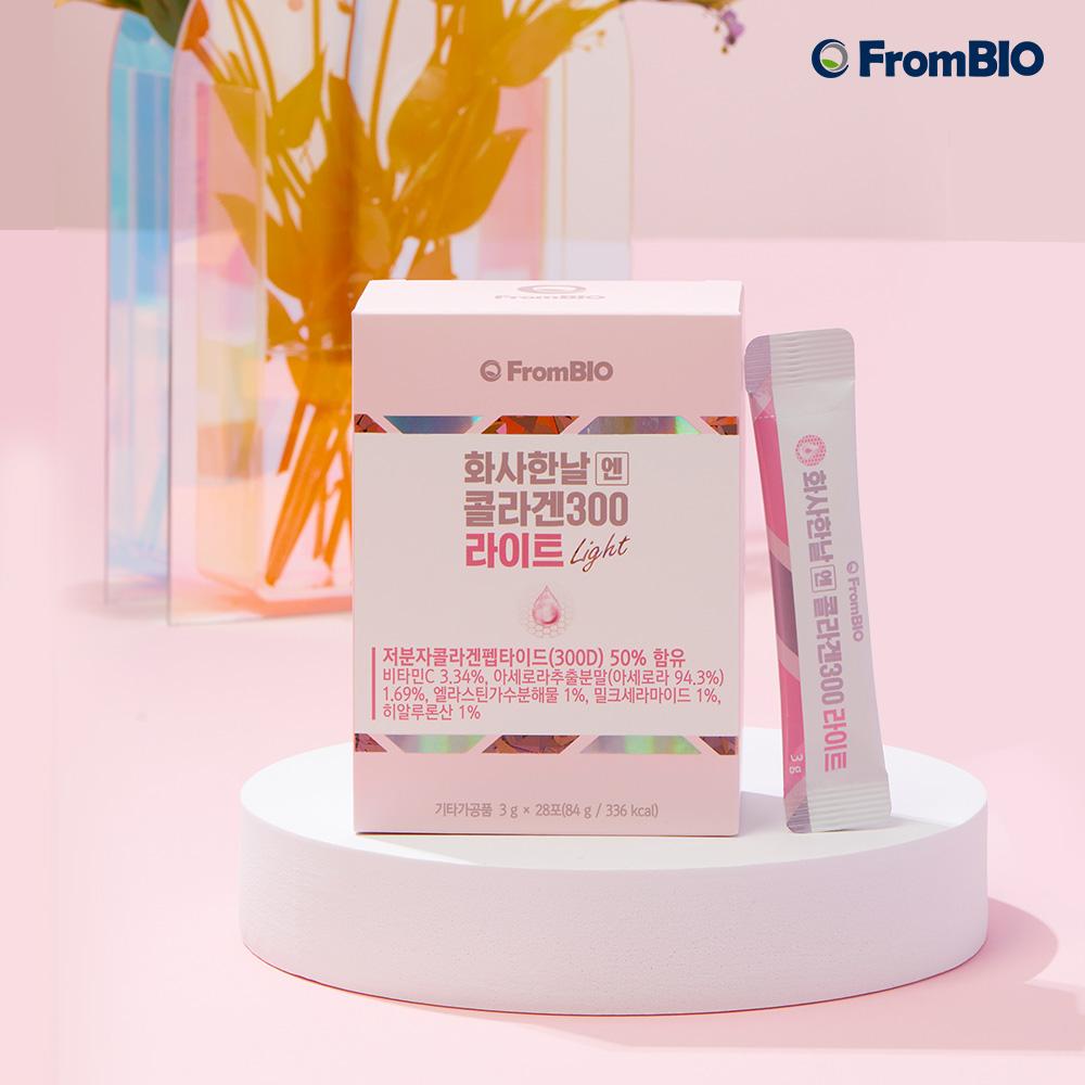 [프롬바이오공식] 화사한날엔 콜라겐300 라이트 28포x1박스(4주)