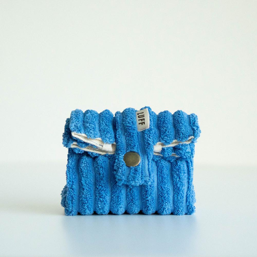 LUFF 러프 베이비포켓 코듀로이 블루 동전지갑 파우치