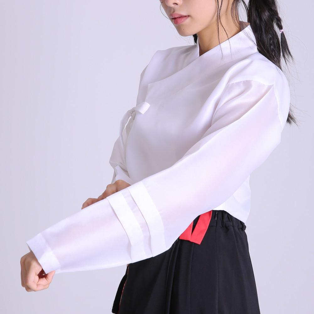 생활한복 우미 접음단 소매 평면 저고리 아이보리