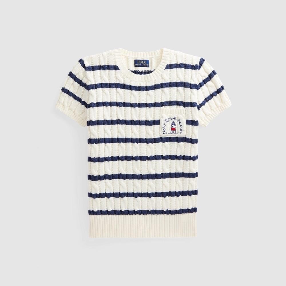 폴로 걸즈 스트라이프 케이블 반팔 니트 | 상품 상세 | 크로켓