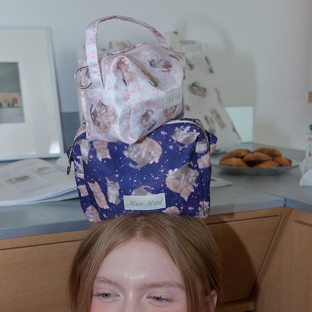 Blossom Kitty hand pouch bag (핸드파우치백) 2type