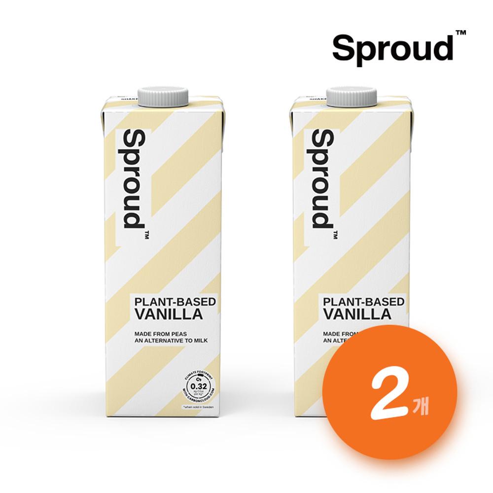 [스프라우드] 완두콩드링크 스웨덴 완두콩 두유 바닐라 1L x 2개입_Sproud [원산지:스웨덴]