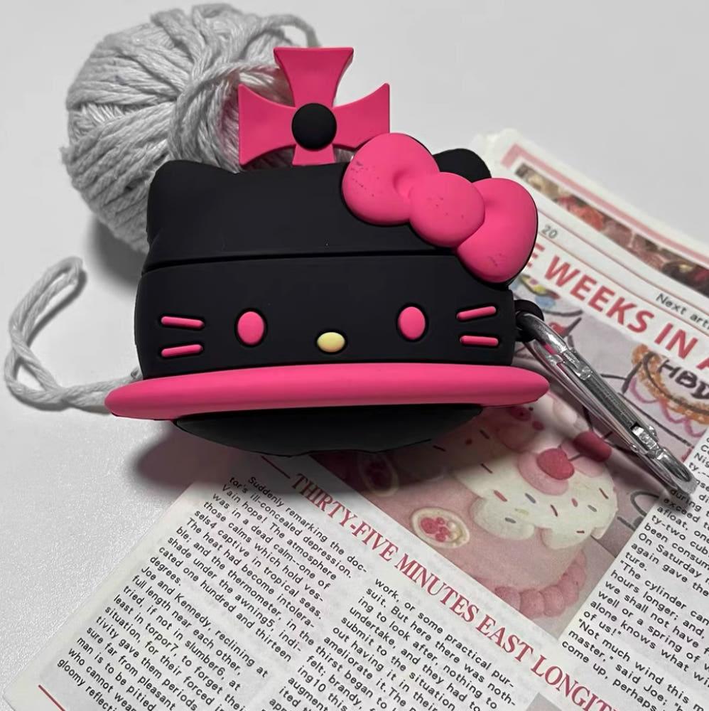 에어팟케이스 헬로키티 블랙키티 귀여운 실리콘 케이스 1세대 2세대 3세대 에어팟프로 1세대 2세대 3세대