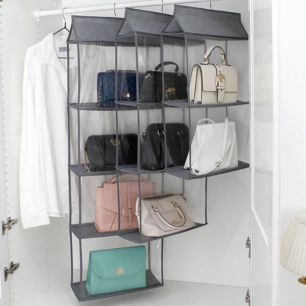다용도 4단 옷장 가방 수납 보관함 걸이 2개