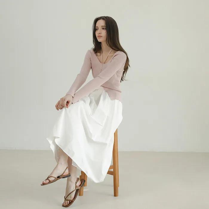 홀터 스트링 브이가디건